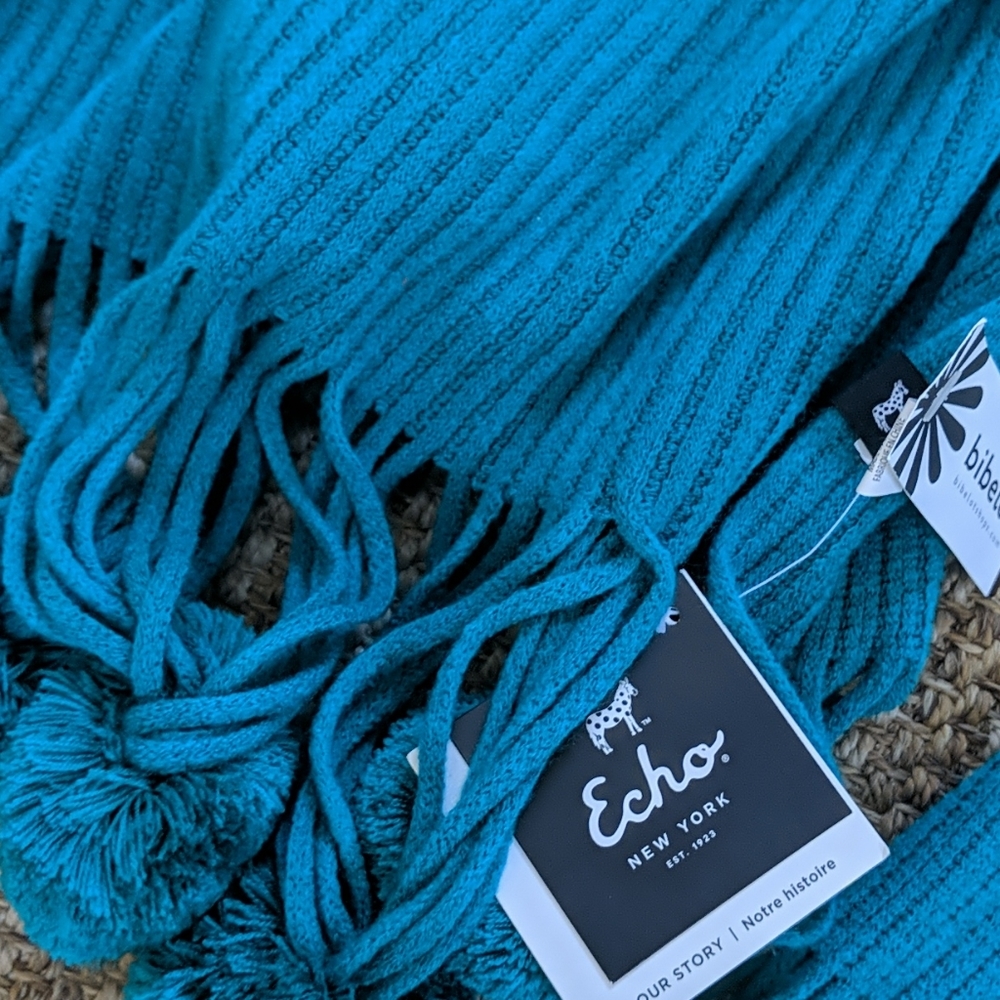 Echo New York New Muffler Tassel Long Scarf - Picture 2 of 4